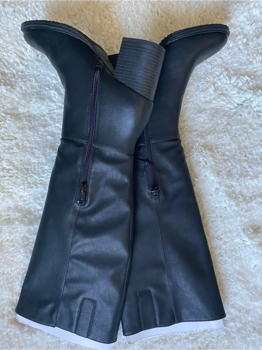 Zodiac Black Over-the-Knee Block Heel Boots